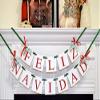 Feliz Navidad Banner, Christmas Banner, Spanish Christmas Decoration, Christmas Garland Bunting, Holiday Garland, Merry Christmas banner view 2