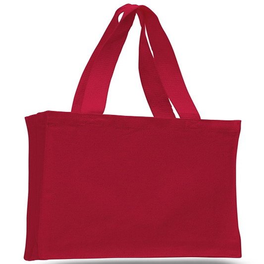 ToteBagFactory Set of 15- Durable Cotton Canvas Book Bag W/Gusset
