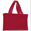 ToteBagFactory Set of 15- Durable Cotton Canvas Book Bag W/Gusset view 1