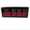 AZOOU 2.3-inch 10 Digits with Red Color LED Timer Countdown/up Wall Mounted Clock with Days Hours Mins Secs view 1
