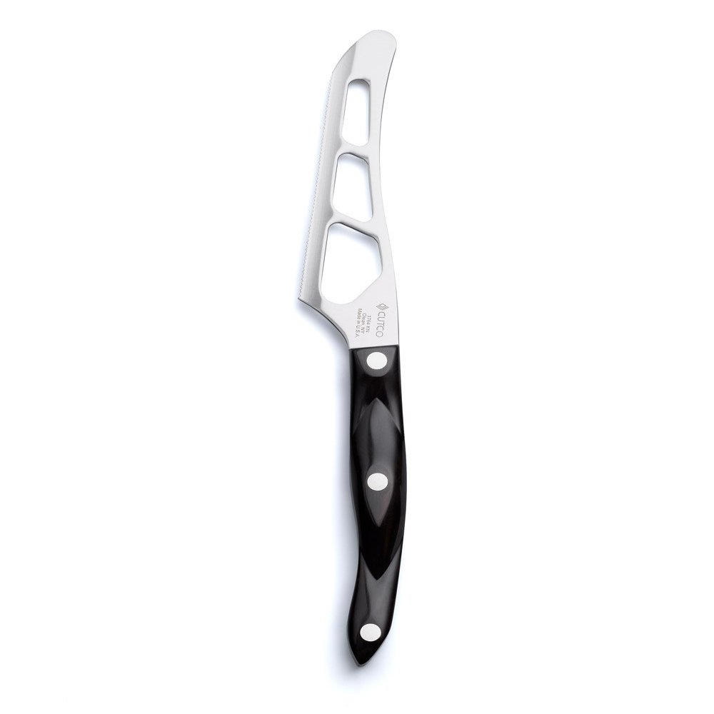 CUTCO Model 1764 Traditional Cheese Knife 5-3/8 Micro Double-D-edge blade (Classic Brown Black Handle)