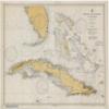 Straits of Florida & Cuba Historical Map 1933 (18"x24" Paper Print) view 1
