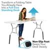 Lift Your Table Folding Table Risers - Standing Desk Kit - Made in The USA, Heavy Duty, Sturdy, Portable, Easy-to-Use Extensions Raise Bent Leg Folding Tables (Set of 4) view 4