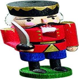 Rudolphs Schatzkiste Nutcracker Nutcracker Nutcracker King in red Christmas 8cm ore Mountains New