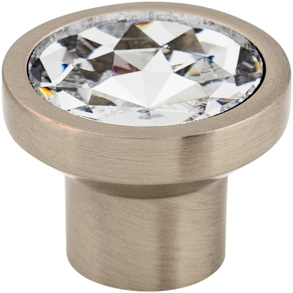 Barrington Wentworth Crystal Knob Finish: Brushed Satin Nickel