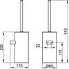 Keuco Collection Moll Toilet Brush Set - Polished Chrome/Anthracite - 12769010101 view 3