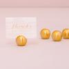 Weddingstar Classic Round Place Brushed Gold Card Holder, 0.4 x 1 x 1 inches view 4