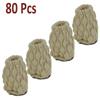 80 Pcs Knitting Stylish Table Chair Furniture Sock Leg Foot Cover Pad Floor Protector CLP104 (White) view 1