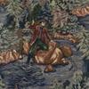 Chicago Stool and Ottoman Co Queen Anne Pictorial Tapestry Footstools (Fly Fishing) view 2