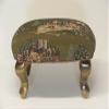 Chicago Stool and Ottoman Co Queen Anne Pictorial Tapestry Footstools (Tennis) view 1