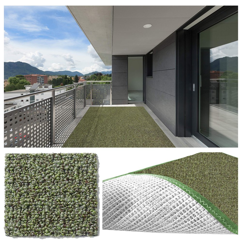 2'x3' Fernwood Casual Boucle Level Loop 20 oz DuraRitz Indoor-Outdoor Area Rug Carpet