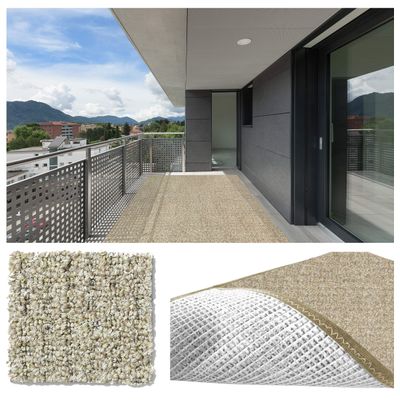 3'x10' Weathered Teak Casual Boucle Level Loop 20 oz DuraRitz Indoor-Outdoor Area Rug Carpet