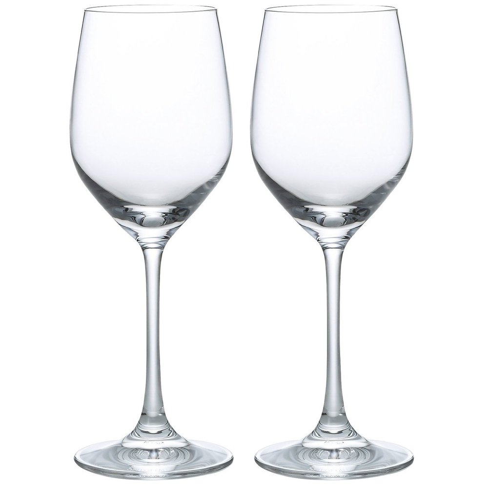 Aderia J-6184 Wine Glass, 11.8 fl oz (340 ml), Professional Specifications, Reinforced Crystal, Leizent White Wine, Large, Set of 2, Dishwasher Safe