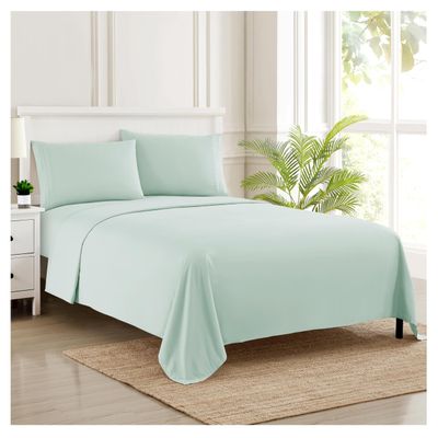Full Size Sheet Sets - Breathable Luxury Sheets with Full Elastic & Secure Corner Straps Built In - 1800 Supreme Collection Extra Soft Deep Pocket Bedding Set, Sheet Set, Full, Mint