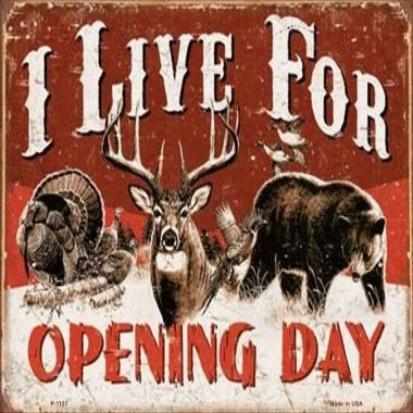 SMART BLONDE I Live for Opening Day Metal Novelty Parking Sign P-1121