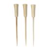 BambooMN Decorative Golf Tee Bamboo Cocktail Sandwich Skewer Picks - 3.5" - Natural - 300 Pieces view 1
