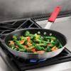 Tramontina Professional 12-Inch Large Non Stick Frying Pan, Heavy-Gauge Aluminum Skillet with Reinforced Nonstick Coating, Red Handle, Dishwasher and Oven Safe view 3
