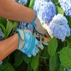 DIGZ 7606-23 High Performance Women's Gardening Gloves, Work Gloves with Touchscreen Compatible Fingertips, Blue Leaves Pattern, Medium view 4