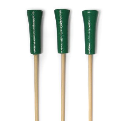 BambooMN Decorative Golf Tee Bamboo Cocktail Sandwich Skewer Picks - 6.75" - Green - 300 Pieces