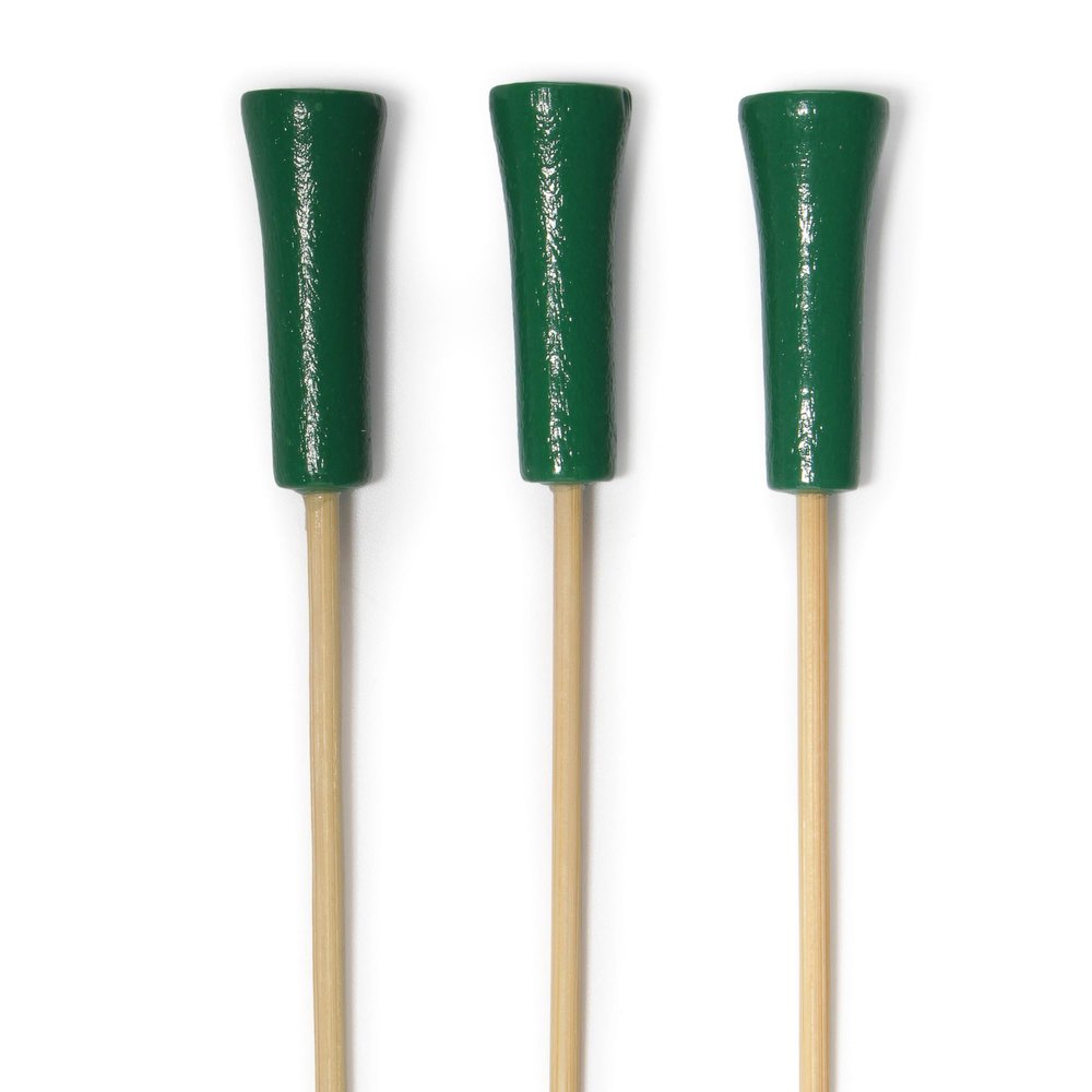 BambooMN Decorative Golf Tee Bamboo Cocktail Sandwich Skewer Picks - 6.75" - Green - 300 Pieces