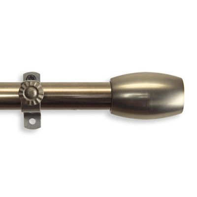 A&F Rod Decor - Caleb Curtain Rod 48-84 inch - Antique Brass