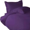 Purple Solid Duvet Set in 600 Thread Count 100% Egyptian Cotton-King Size view 1