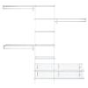 ClosetMaid 5037 5Ft. To 8Ft. Fixed Mount Closet Organizer Kit, White view 2