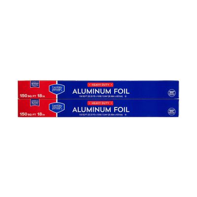 Berkley Jensen Heavy-Duty Aluminum Foil, 150 Sq. Ft., 2-Pk