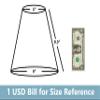 Urbanest Set of 2 Hardback Silk Empire Lamp Shade 5-inch by 9-inch by 8.5-inch, Kelly Green view 2