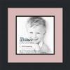 10x10 / 10 x 10 Picture Frame Satin Black .. 2'' Wide with a 2'' Double mat view 1
