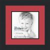 10x10 / 10 x 10 Picture Frame Satin Black .. 2'' Wide with a 2'' Double mat view 1