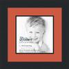 10x10 / 10 x 10 Picture Frame Satin Black .. 2'' Wide with a 2'' Double mat view 1