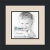 10x10 / 10 x 10 Picture Frame Satin Black .. 2'' Wide with a 2'' Double mat view 1