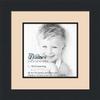 10x10 / 10 x 10 Picture Frame Satin Black .. 2'' Wide with a 2'' Double mat view 1