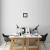10x10 / 10 x 10 Picture Frame Satin Black .. 2'' Wide with a 2'' Double mat view 3