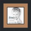 10x10 / 10 x 10 Picture Frame Satin Black .. 2'' Wide with a 2'' Double mat view 1