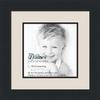 10x10 / 10 x 10 Picture Frame Satin Black .. 2'' Wide with a 2'' Double mat view 1