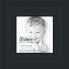 10x10 / 10 x 10 Picture Frame Satin Black .. 2'' Wide with a 2'' Double mat view 1