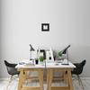 10x10 / 10 x 10 Picture Frame Satin Black .. 2'' Wide with a 2'' Double mat view 3
