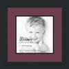 10x10 / 10 x 10 Picture Frame Satin Black .. 2'' Wide with a 2'' Double mat view 1