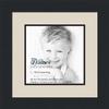 10x10 / 10 x 10 Picture Frame Satin Black .. 2'' Wide with a 2'' Double mat view 1
