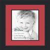 10x13 / 10 x 13 Picture Frame Satin Black .. 2'' Wide with a 2'' Double mat view 1