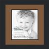 10x13 / 10 x 13 Picture Frame Satin Black .. 2'' Wide with a 2'' Double mat view 1