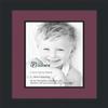 10x13 / 10 x 13 Picture Frame Satin Black .. 2'' Wide with a 2'' Double mat view 1