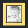10x13 / 10 x 13 Picture Frame Satin Black .. 2'' Wide with a 2'' Double mat view 1