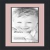 10x20 / 10 x 20 Picture Frame Satin Black .. 2'' Wide with a 2'' Double mat view 1
