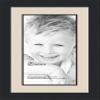 10x20 / 10 x 20 Picture Frame Satin Black .. 2'' Wide with a 2'' Double mat view 1
