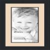 10x20 / 10 x 20 Picture Frame Satin Black .. 2'' Wide with a 2'' Double mat view 1