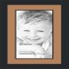 10x20 / 10 x 20 Picture Frame Satin Black .. 2'' Wide with a 2'' Double mat view 1