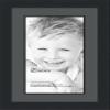 10x20 / 10 x 20 Picture Frame Satin Black .. 2'' Wide with a 2'' Double mat view 1